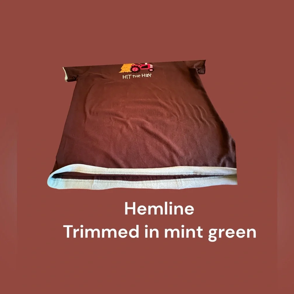 Women’s Pajama Top, Hit The Hay, Size Medium - Picture 5 of 11